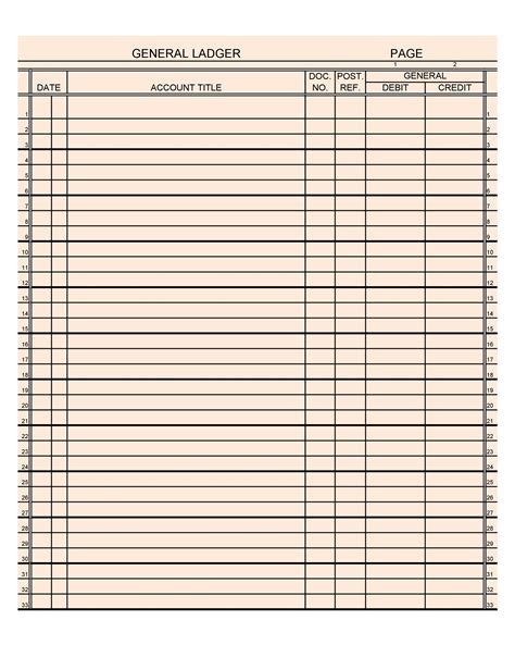 vendor personal ledger